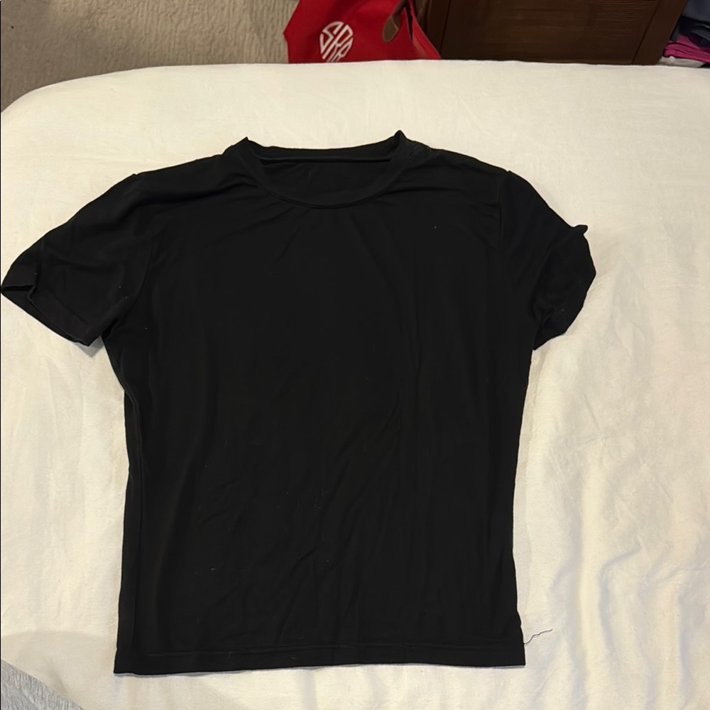 Black Tshirt/flare pants set